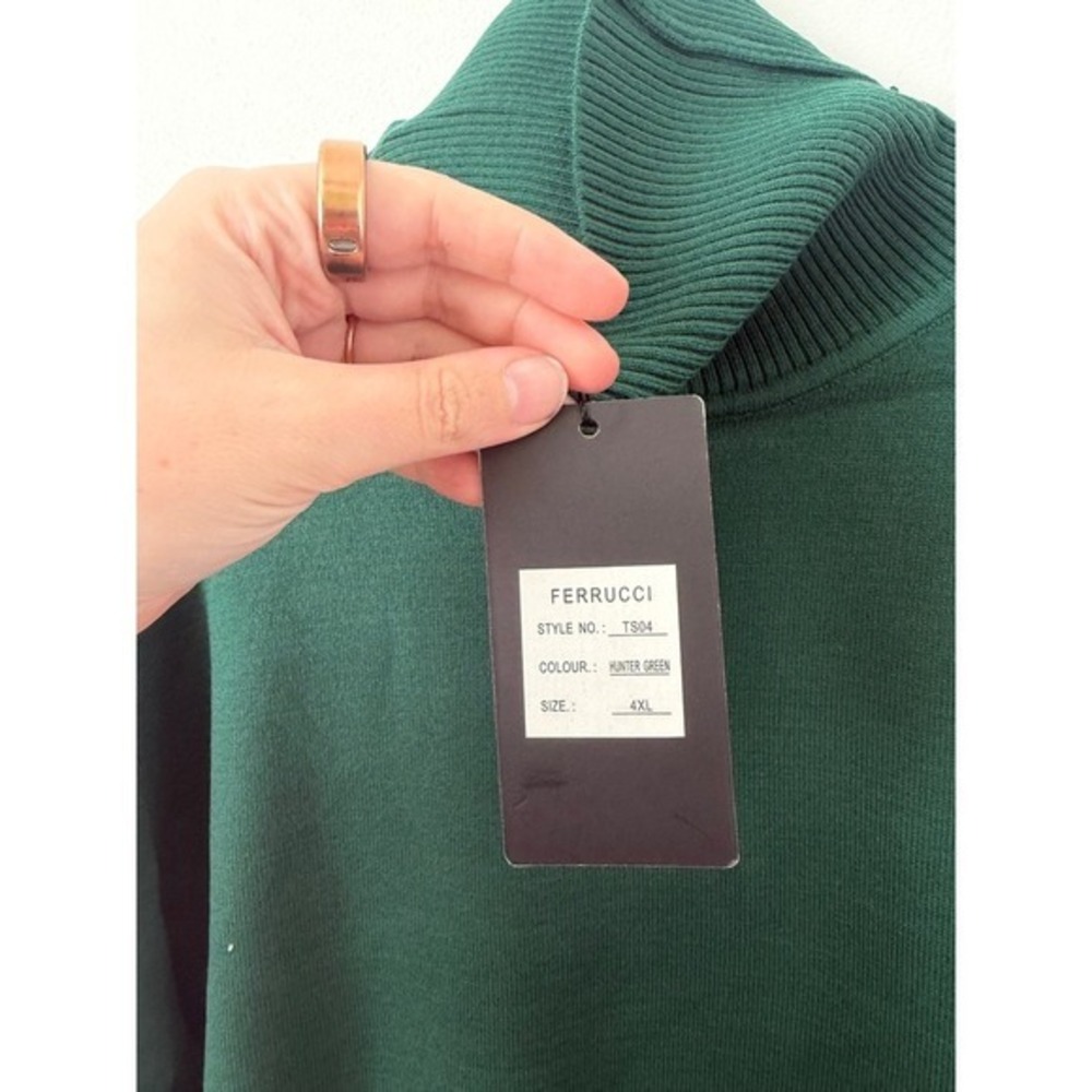 Ferrucci Men's Turtleneck Sweater – Green – Size XL – NWT - Picture 3 of 5